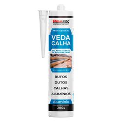 VEDA CALHA 280G ALUMINIO PISAFIX - Degraus Materiais de Construção