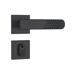 Fechadura Externa 803/21 Roseta Quadrada Preto Fos... - Degraus Materiais de Construção