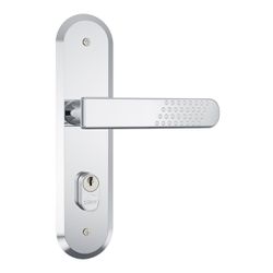 Fechadura Externa 1801/21 Cromado Espelho de Inox ... - Degraus Materiais de Construção