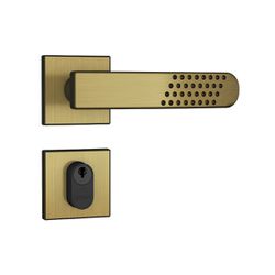 Fechadura Exterma 803/21 Roseta Quadrada Oxidado S... - Degraus Materiais de Construção
