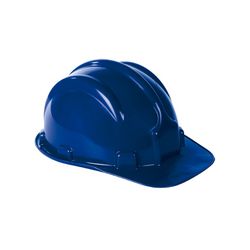 CAPACETE PROTEÇÃO COM CARNEIRA AZUL CA31469 PLASTC... - Degraus Materiais de Construção