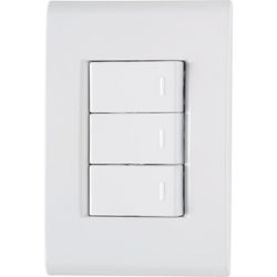 Interruptor triplo simples 10 A 250 V Liz Tramonti... - Degraus Materiais de Construção