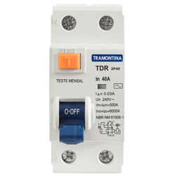 Interruptor 2 Polos (1p+n) Tramontina Tdr-40 40ma ... - Degraus Materiais de Construção