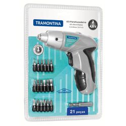 Parafusadeira Bateria Ni-Cd 4,8v - 21 Peças Cinza ... - Degraus Materiais de Construção