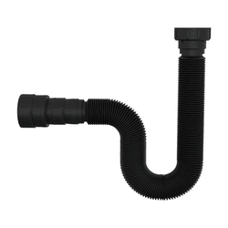 Sifão Tubo Extensivo Sanfonado Preto Universal Blu... - Degraus Materiais de Construção