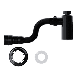 SIFAO DE COPO TUBO SANFONADO 55CM LAVATORIO PRETO ... - Degraus Materiais de Construção