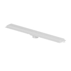 RALO LINEAR INVISIVEL 50CM-GRELHA BRANCA TIGRE - Degraus Materiais de Construção