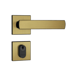Fechadura Externa 803/35 Roseta Quadrada oxidado S... - Degraus Materiais de Construção