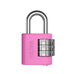 Cadeado Zamac E-Coat com Segredo 25mm Rosa Stam - Degraus Materiais de Construção