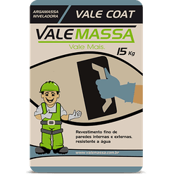 ARGAMASSA VALE COAT 15KG VALEMASSA - Degraus Materiais de Construção