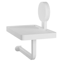 Papeleira com Adesivo e Suporte Astra Branco - Degraus Materiais de Construção