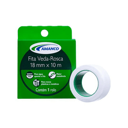 Fita Veda Rosca de 18mm x 10m Amanco Wavin - Degraus Materiais de Construção