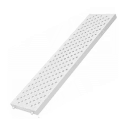 Grelha para Piso 13cm x 50cm Pedestre Branca Tigre - Degraus Materiais de Construção