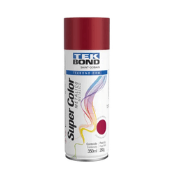 Tinta Spray Super Color Vermelho Metalico Uso Gera... - Degraus Materiais de Construção