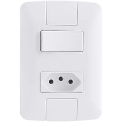 Interruptor Paralelo Com Tomada 20a 4x2 6a 250v Ar... - Degraus Materiais de Construção