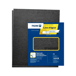 Kit Com 25 Lixa D'Água Tigre Ref.600 Grão P120 - Degraus Materiais de Construção