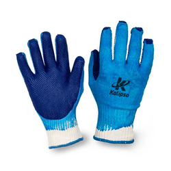 Luva Kalipso Blue Grip Algodão com Látex - Degraus Materiais de Construção