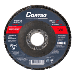 Disco Flap Lixa Debaste Acabamento G80 115mm F22,2... - Degraus Materiais de Construção