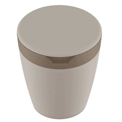 Lixeira de Pia 2,7 Litros Astra Argila e Terracota - Degraus Materiais de Construção