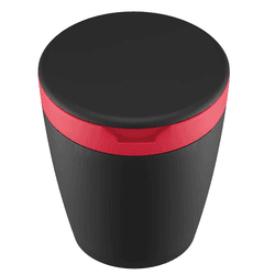 Lixeira de Pia 2,7 Litros Astra Preto e Bordo - Degraus Materiais de Construção