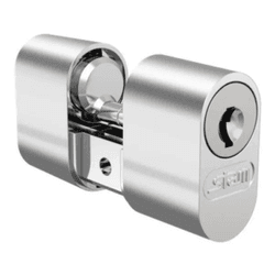 Cilindro Miolo Cromado + Parafuso 2 Chaves Stam 80... - Degraus Materiais de Construção