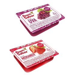 Geleia Sabor Morango e Uva Bom Sabor Em Blister De... - Delivery Hotels