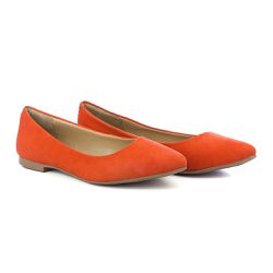 Sapatilha Feminina Nobuck Laranja - KRN SHOES | Calçados Casuais