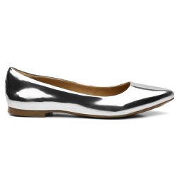 Sapatilha Feminina Sintético Spechio Prata - KRN SHOES | Calçados Casuais