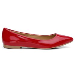 Sapatilha Feminina Sintético Vermelho - KRN SHOES | Calçados Casuais