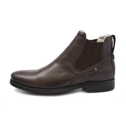 Botina Masculina Extremo Conforto em Couro Legitimo Café - KRN SHOES | Calçados Casuais