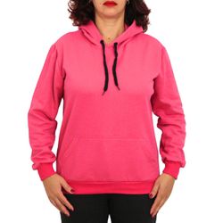 Blusa Avulsa Moletom Feminino Canguru com Capuz Pink - KRN SHOES | Calçados Casuais