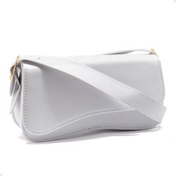 Bolsa Feminina Baguete Média Branca - KRN SHOES | Calçados Casuais