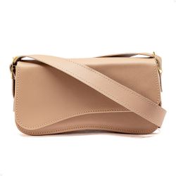 Bolsa Feminina Baguete Média Nude - KRN SHOES | Calçados Casuais