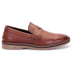 Sapato Clássico Masculino Calce Fácil Caramelo - KRN SHOES | Calçados Casuais