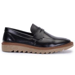 Sapato Masculino Casual Calce Fácil Preto - KRN SHOES | Calçados Casuais