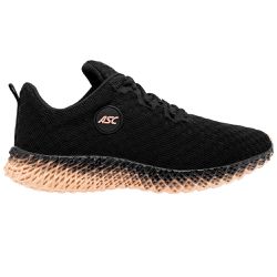 Tênis Feminino Academia Esportivo Preto e Rosê - KRN SHOES | Calçados Casuais