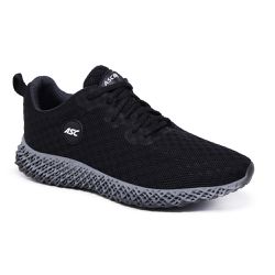 Tênis Esportivo Academia Preto e Chumbo - KRN SHOES | Calçados Casuais