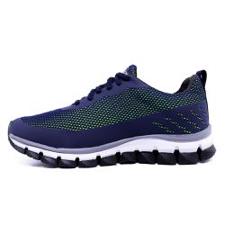 Tênis Esportivo Academia Lege Total Tamanho Grande Marinho e Verde - KRN SHOES | Calçados Casuais