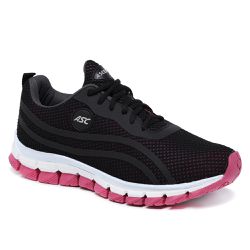 Tênis Esportivo Academia Preto e Pink - KRN SHOES | Calçados Casuais