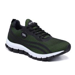 Tênis Esportivo Academia Preto e Verde - KRN SHOES | Calçados Casuais