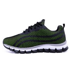 Tênis Esportivo Academia Lege 21 Tamanho Grande Preto e Verde - KRN SHOES | Calçados Casuais