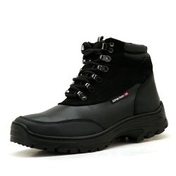 Coturno Adventure Trekking Couro Floater Preto - KRN SHOES | Calçados Casuais