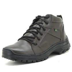 Bota Militar Motociclista Couro Latego Café - KRN SHOES | Calçados Casuais