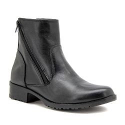 Bota Feminina Couro Legítimo Preto - KRN SHOES | Calçados Casuais