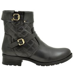 Coturno Feminino Flex Cano Médio Couro Legítimo Preto - KRN SHOES | Calçados Casuais