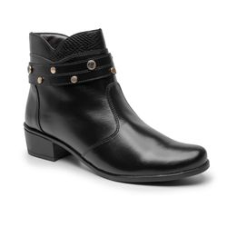 Bota Feminina Social Sintético Preto - KRN SHOES | Calçados Casuais