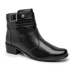 Bota Social Feminina Sintético Preto - KRN SHOES | Calçados Casuais