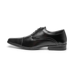 Sapato Social Masculino Sintético Tamanho Especial Preto - KRN SHOES | Calçados Casuais