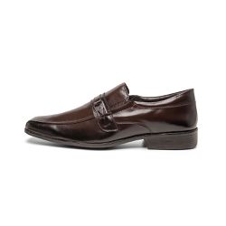 Sapato Masculino Social Sintético Tamanho Especial Café - KRN SHOES | Calçados Casuais