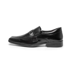 Sapato Masculino Social Sintético Tamanho Especial Preto - KRN SHOES | Calçados Casuais